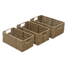 Load image into Gallery viewer, Seagrass Rectangular Storage Baskets
