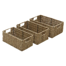 Load image into Gallery viewer, Seagrass Rectangular Storage Baskets