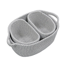 Load image into Gallery viewer, Cotton Rope Storage Basket Oval