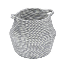 Load image into Gallery viewer, Cotton Rope Storage Belly Basket Small