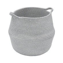 Load image into Gallery viewer, Cotton Rope Storage Belly Basket Large