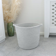 Load image into Gallery viewer, Round Cotton Rope Storage Basket