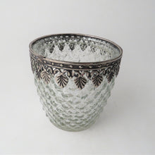 Load image into Gallery viewer, Silver Votive Antique Trim Large
