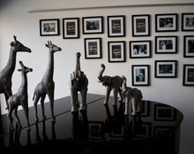 Load image into Gallery viewer, A-Z Newsprint Decorative Papier Mache Elephants