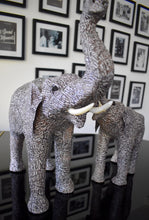 Load image into Gallery viewer, A-Z Newsprint Decorative Papier Mache Elephants