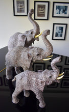 Load image into Gallery viewer, A-Z Newsprint Decorative Papier Mache Elephants