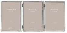 Load image into Gallery viewer, Fine Silver Plated Triple Photo Frame