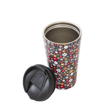 Load image into Gallery viewer, Black Ditsy Thermal Cup