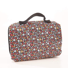 Load image into Gallery viewer, Black Ditsy Picnic Blanket