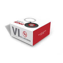 Load image into Gallery viewer, Black Vinyl Record Keyring