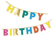 Load image into Gallery viewer, Rainbow Happy Birthday Garland