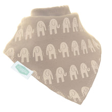 Load image into Gallery viewer, White Elephants Dribble Bib