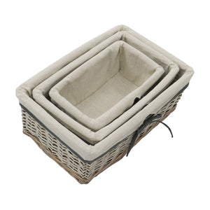 Rectangular Willow Storage Basket