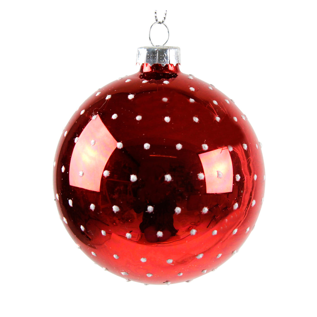 Shiny Red Dot Bauble