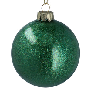 Green Glitter Sealed Glass Ball