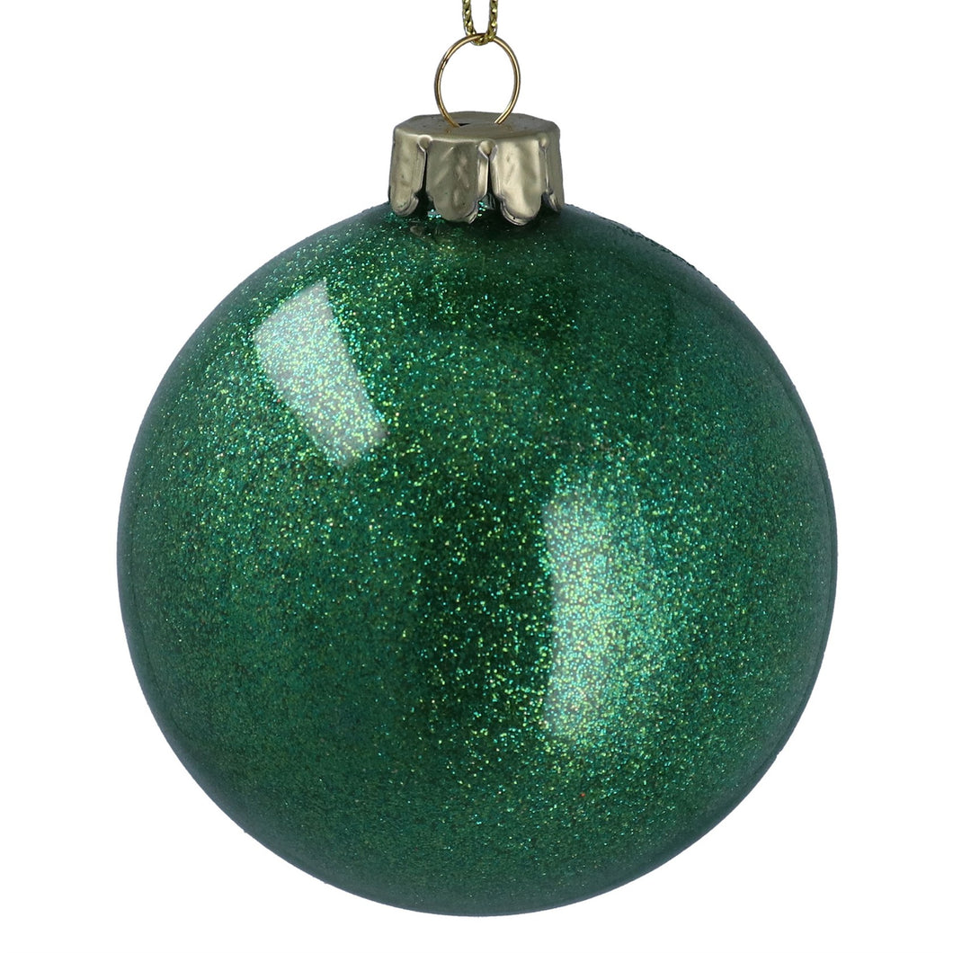 Green Glitter Sealed Glass Ball