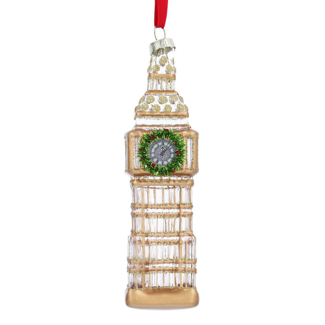 Gold/Clear Glass Big Ben Dec