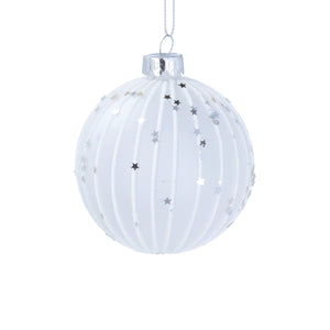 Opaque Bauble with Stripes/Stars