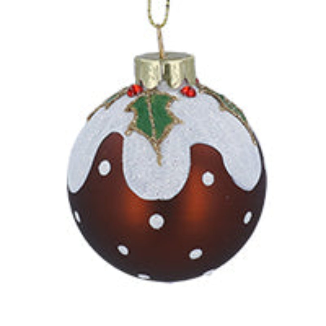 Christmas Pudding Bauble 60mm