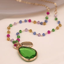 Load image into Gallery viewer, Vibrant Beaded Necklace Green
