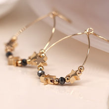 Load image into Gallery viewer, Gold Wire Star and Beads Earrings
