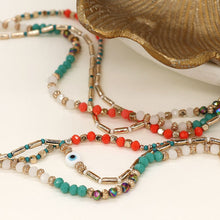 Load image into Gallery viewer, Turquoise Coral Boho Necklace
