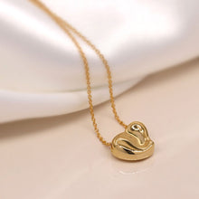 Load image into Gallery viewer, Gold Wavy Heart Stud Necklace
