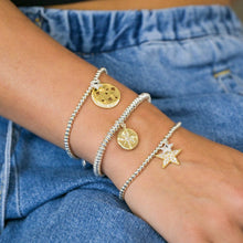 Load image into Gallery viewer, Gold &amp; Silver Plated Crystal Inset Star Bracelet
