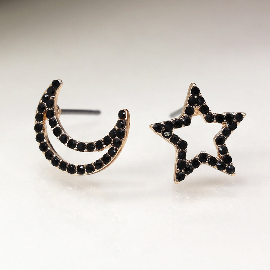 Star And Moon Earrings