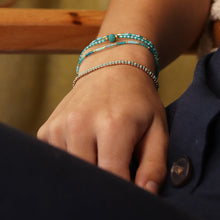 Load image into Gallery viewer, Turquoise Mix Adjustable Beaded Bracelet
