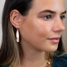 Load image into Gallery viewer, Mixed Finish Triple Layer Earrings
