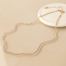 Load image into Gallery viewer, Golden Elegant Fine Chain Crystal Necklace
