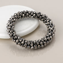 Load image into Gallery viewer, Grey Bead Cluster Bracelet
