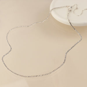 Fine Elegant Crystal Silver Plated Necklace