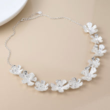 Load image into Gallery viewer, Silver Plated Floral Bloom Necklace
