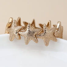 Load image into Gallery viewer, Golden Starfish Stretch Bracelet
