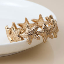 Load image into Gallery viewer, Golden Starfish Stretch Bracelet
