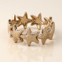 Load image into Gallery viewer, Golden Starfish Stretch Bracelet
