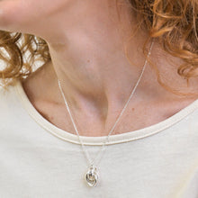 Load image into Gallery viewer, Silver Plated Polished Knot Necklace
