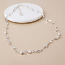 Load image into Gallery viewer, Silver Plated Multi Heart Station Necklace
