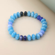 Load image into Gallery viewer, Blue Stone Mixed Bead Bracelet
