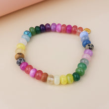 Load image into Gallery viewer, Neon Rainbow Stone Bracelet
