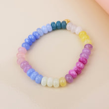 Load image into Gallery viewer, Pastel Bright Rainbow Stone Bracelet
