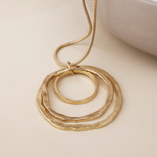 Load image into Gallery viewer, Luna Orbit Pendant Necklace - Worn Gold

