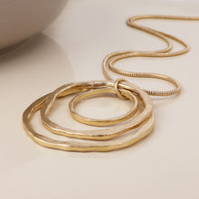 Load image into Gallery viewer, Luna Orbit Pendant Necklace - Worn Gold
