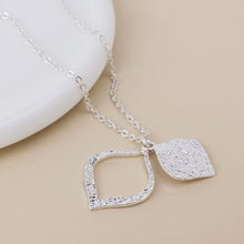Load image into Gallery viewer, Halo Pendant Necklace - Worn Silver
