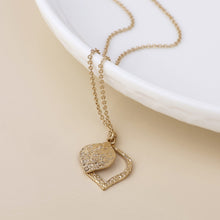 Load image into Gallery viewer, Halo Pendant Necklace - Worn Gold
