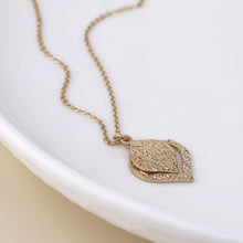 Load image into Gallery viewer, Halo Pendant Necklace - Worn Gold
