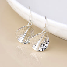 Load image into Gallery viewer, Ivy Twist Drop Earrings - Silver Plate
