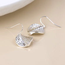 Load image into Gallery viewer, Ivy Twist Drop Earrings - Silver Plate
